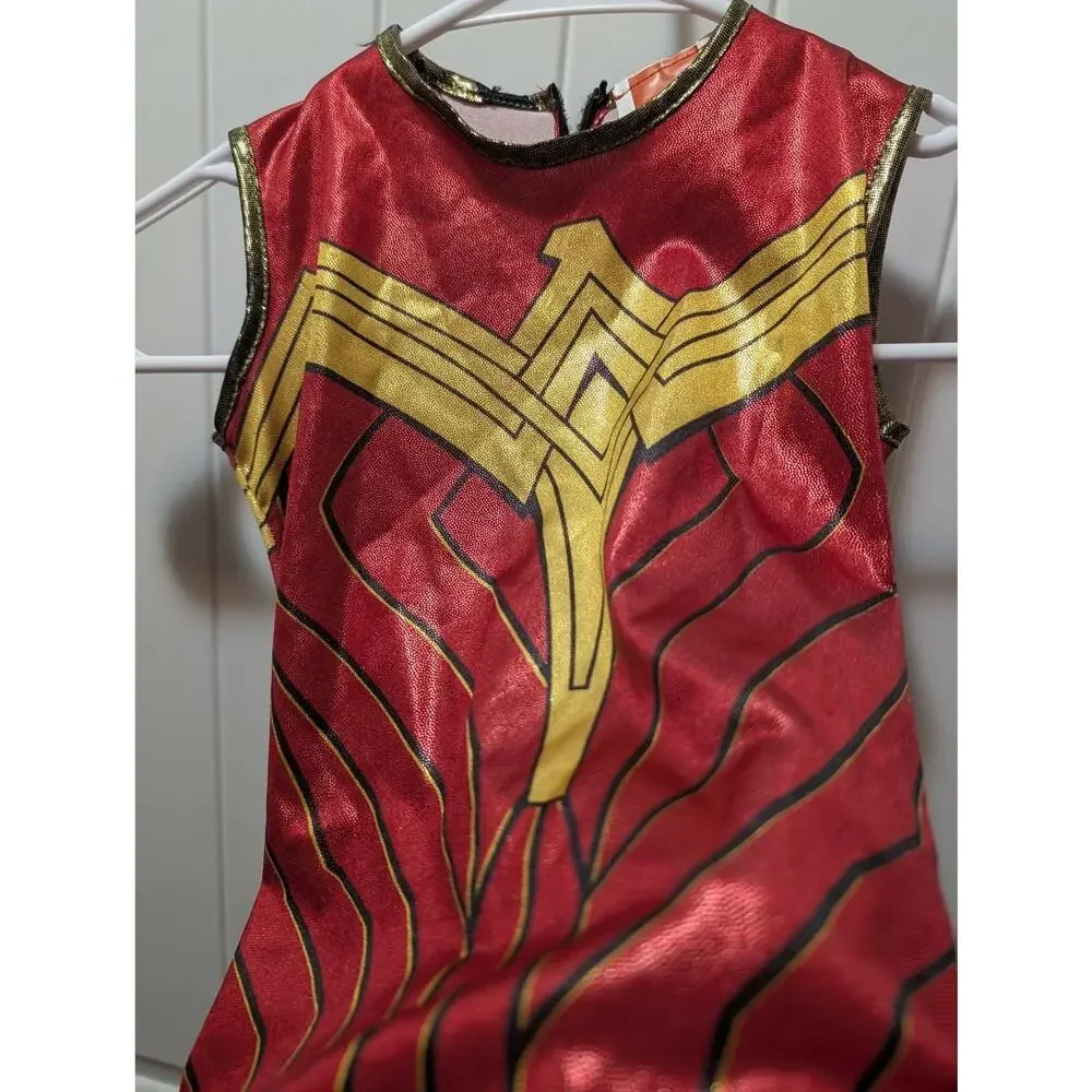 Girls Rubie's DC Comics Wonder Woman Dress Halloween Costume Size S (4-6) - Picture 2 of 9